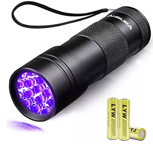 Vansky Black Light UV Flashlight Blacklight 12 LED Urine Detector for Dog