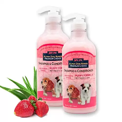 Alpha Dog Series Puppy Grooming Natural Dog Shampoo and Conditioner