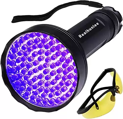 UV Flashlight Black Light, 100 LED Blacklight Flashlite Pet Urine Detector