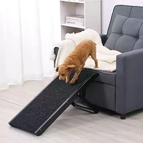 SweetBin 18" Tall Adjustable Pet Ramp - Small Dog Use Only