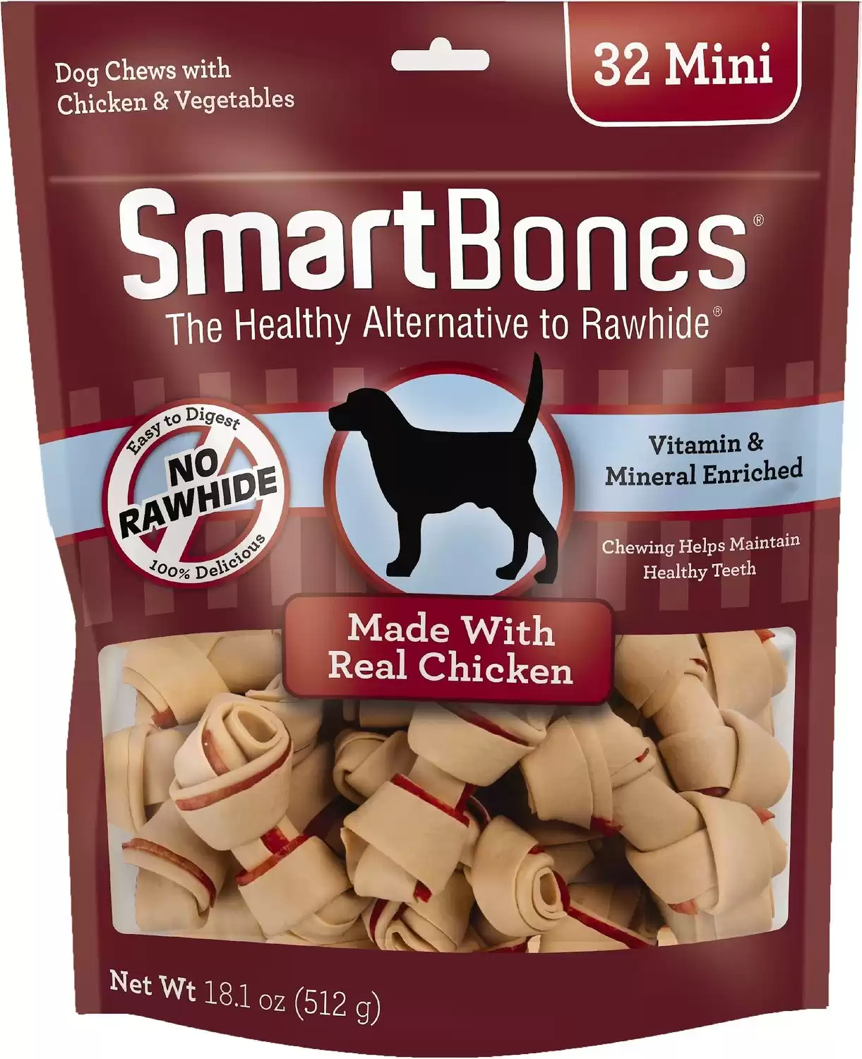 SmartBones Mini Chicken Dog Treats