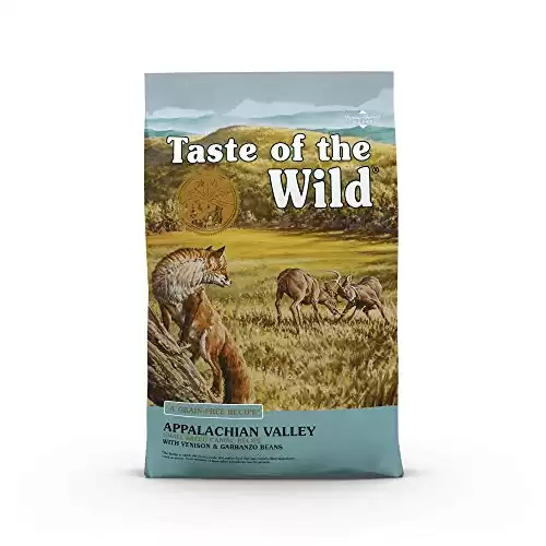 Taste of the Wild Grain Free High Protein Real Meat Recipe Appalachian Valley Premium Dry Dog Food, 14-Pound