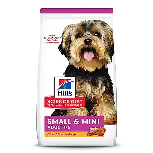 Hill’s Science Diet Dry Dog Food, Adult, Small Paws For Small Breed Dogs, Chicken Meal & Rice, 4.5 lb. Bag
