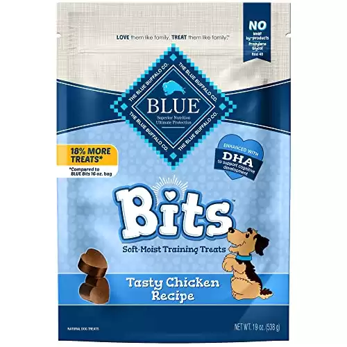 Irresistible Chicken Soft Training Bites for Dogs | Blue Buffalo, 19oz Bag