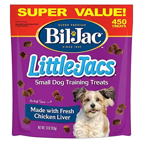 Bil-Jac Soft Chicken Liver Training Treats for Small Dogs & Puppies, 3-Pack